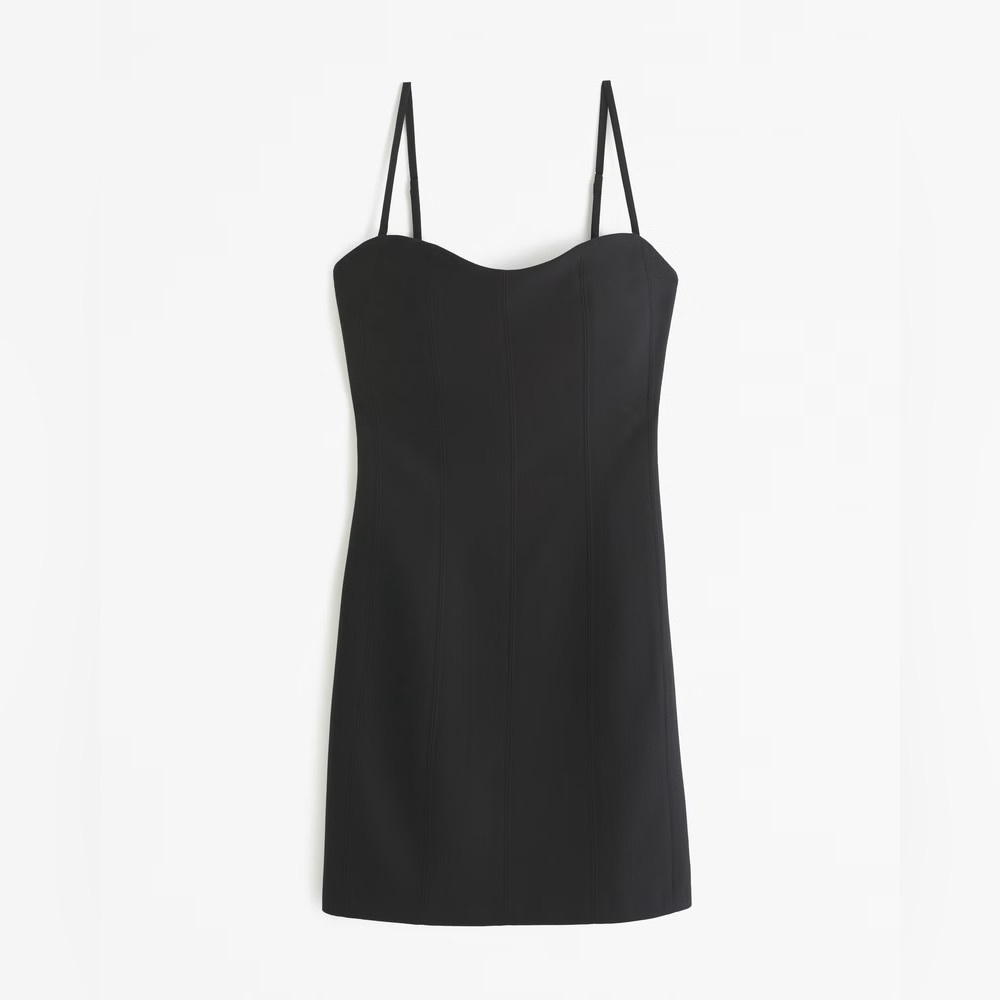 Abercrombie & Fitch Corset Clasp-Back Mini Dress